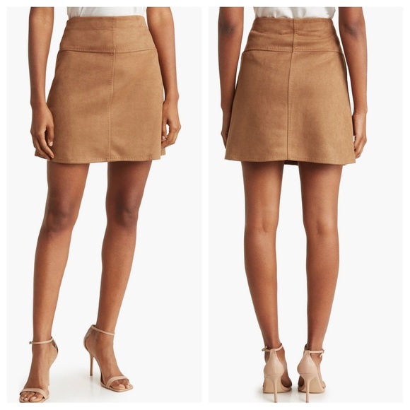 Max Studio Tan Mini Skirt - Picture 1 of 4